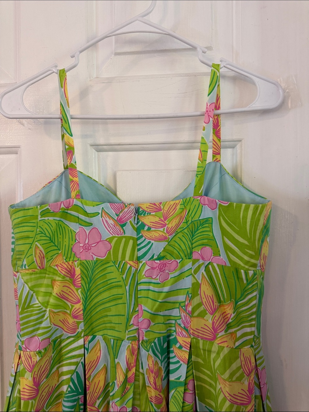 Vintage Lilly Pulitzer Botanical Garden Palm Fern Billie Dress Size 8 - Picture 6 of 8